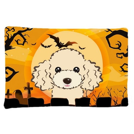 Carolines Treasures Halloween Buff Poodle Fabric Standard Pillowcase BB1816PILLOWCASE